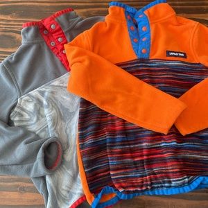Boys Lands End Fleece Pullovers